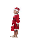 Lady Santa Claus Christmas Theme Frock Fancy Dress Costume - Premium