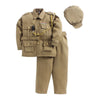 Indian Police Inspector Community Helper Khaki Fancy Dress Costume for Kids