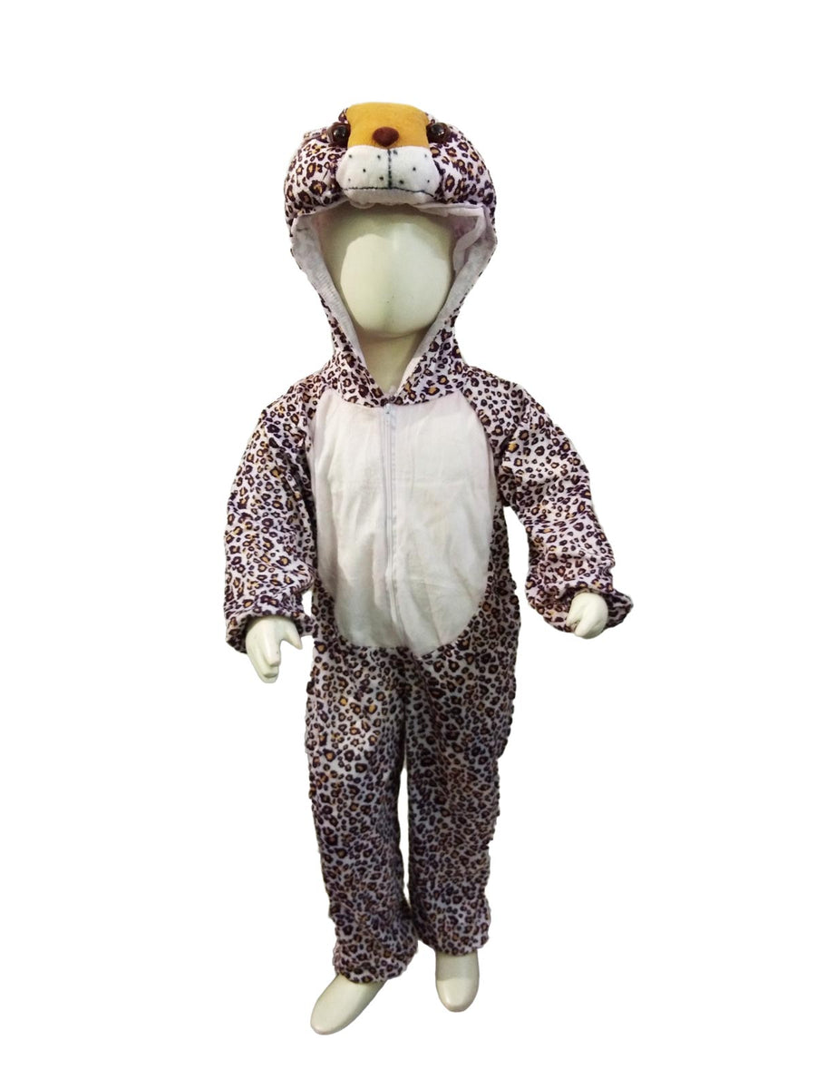 Leapord Cheetah Fast Hunting Animal Kids Fancy Dress Costume