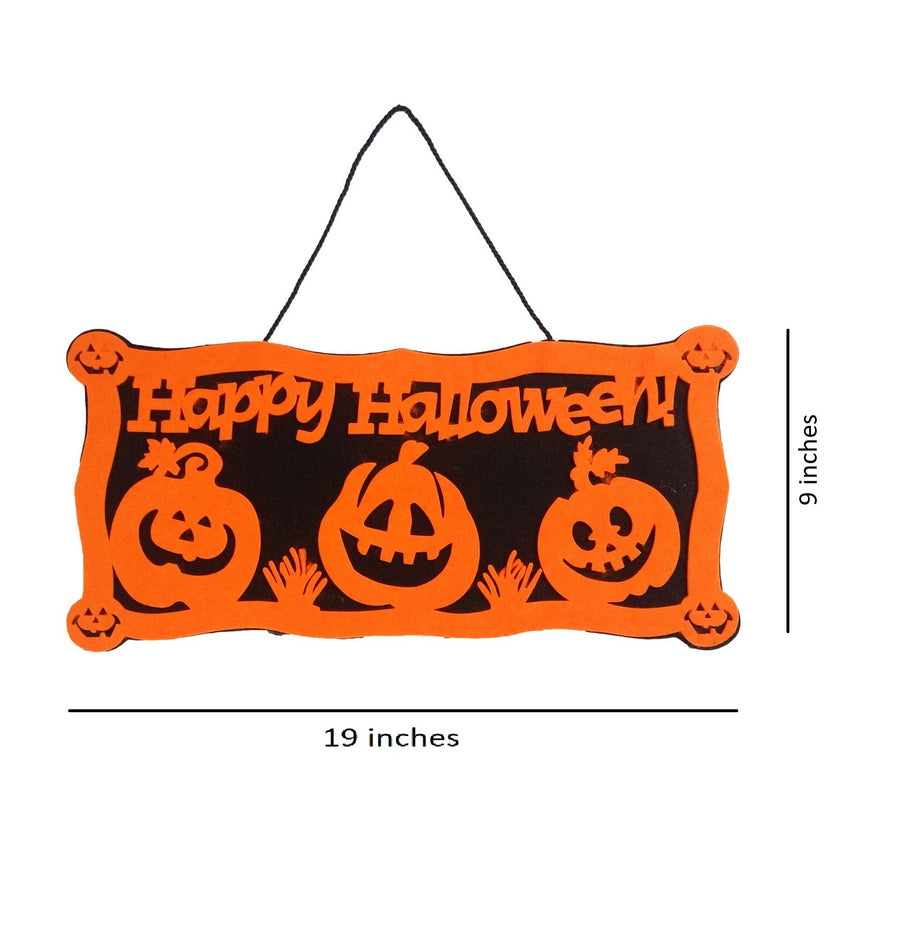 Happy Halloween Party Plate Banner Wall Hanging Decoration Accessory for Halloween