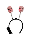 Halloween Funny Bouncing Skull Head Band With Light Fancy Dress Accessory