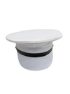 White Professional Car Driver Cap for Adults & Kids Fancy Dress Costume Accessory