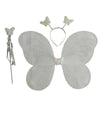 Princess Fairy Wings with Wand & Headband Girls Fancy Dress Costume Accessory