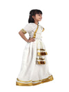 Mohiniyattam Saree Indian Classical Dance Costume for Girls and Women without Jewellery