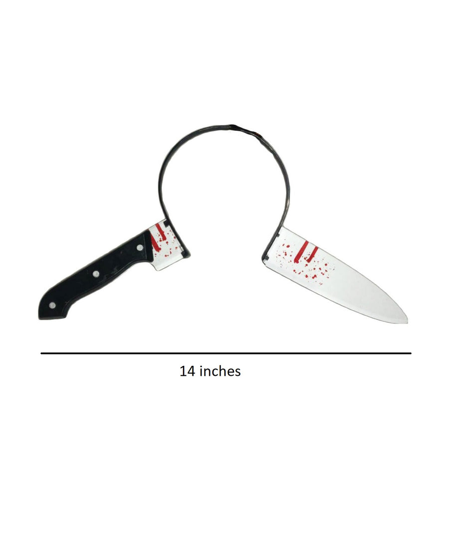 Bloody Sharp Point Knife Headband Fancy Dress Accessory - Halloween