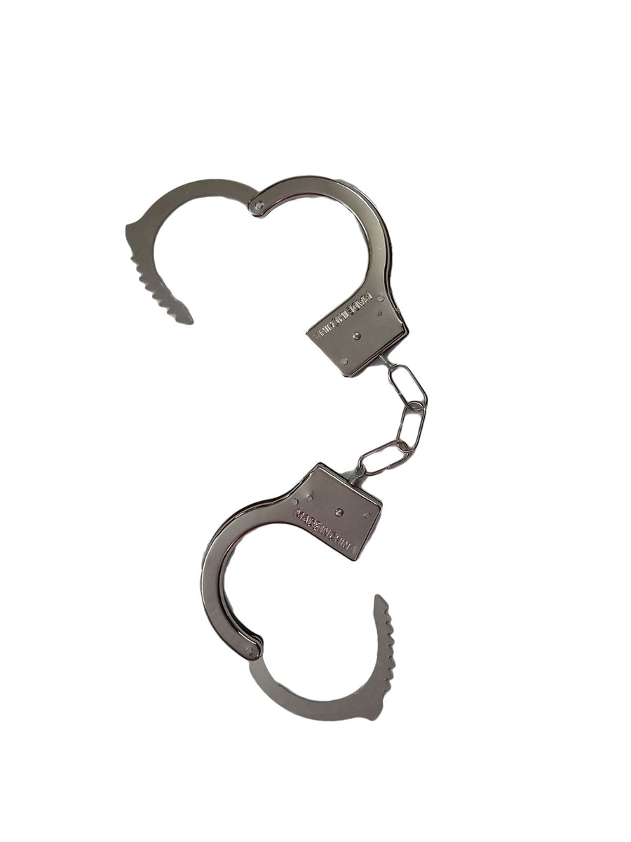 Prisoner Handcuffs Light Metal Hathkadi Working Lock & Parts Fancy Dress Costume Accessory