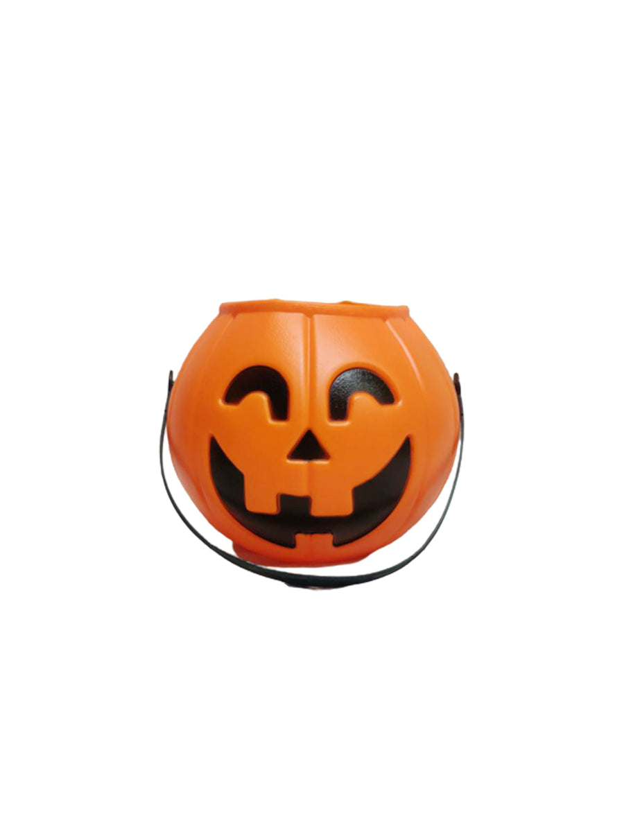 BookMyCostume Halloween Pumpkin Plastic Trick & Treat Candy Basket Party Fancy Dress Accessory