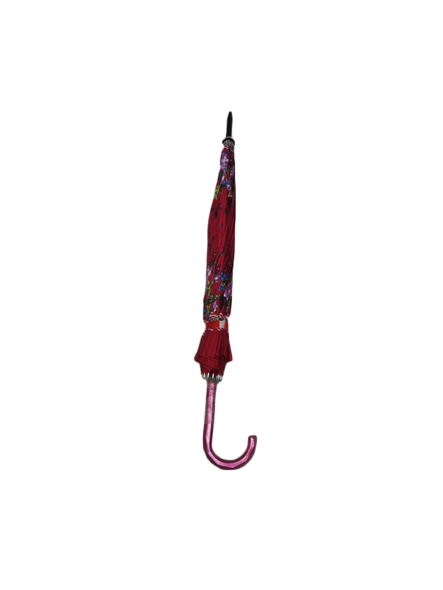 Artistic Full Size Umbrella Floral Red Parasol Kids & Adults Costume Accessories