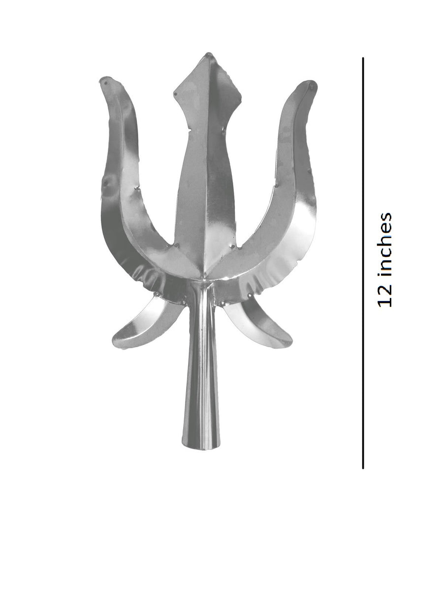 Lord Shiva Silver Trishul Trident Kids & Adults Fancy Dress Costume Accessories