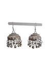 Elegant Indian Traditional Silver Jhumki Earrings Jewellery Pair for Girls & Women