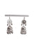 Elegant Silver Jhumkas Earrings Jewellery - Indian Regional Fancy Dress Costume Accessory for Girls