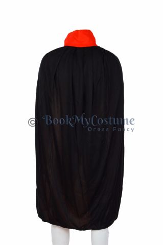 Buy Black & Red Dracula Vampire Cape Cloak Halloween Party Costume Accessory For Men | Adults